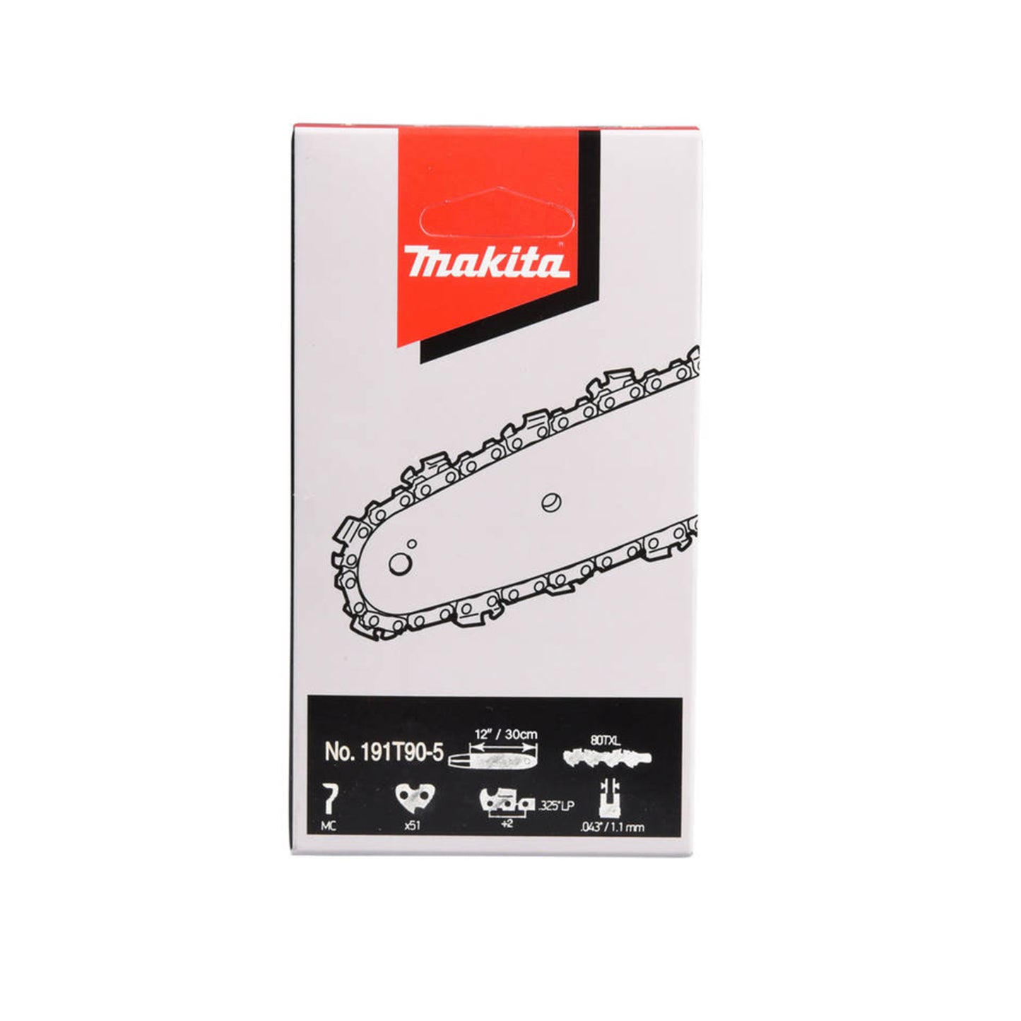 CADENA MOTOSIERRA 12" 191T90-5 PASO .325" CALIBRE 1.1MM 51 ESLABONES