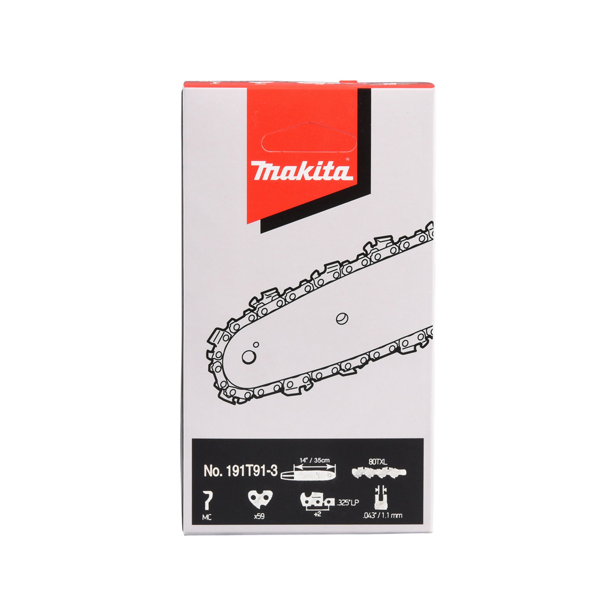 CADENA  MOTOSIERRA 14" 191T91-3 PASO .325" CALIBRE 1.1MM 59 ESLABONES