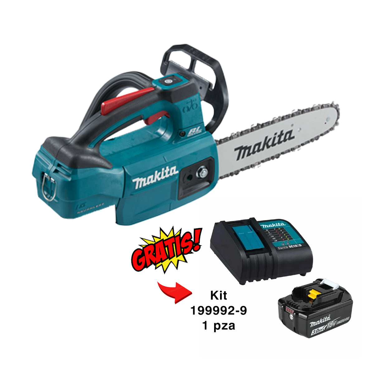 MOTOSIERRA INALÁMBRICA MAKITA 18V B&C 10" DUC254Z